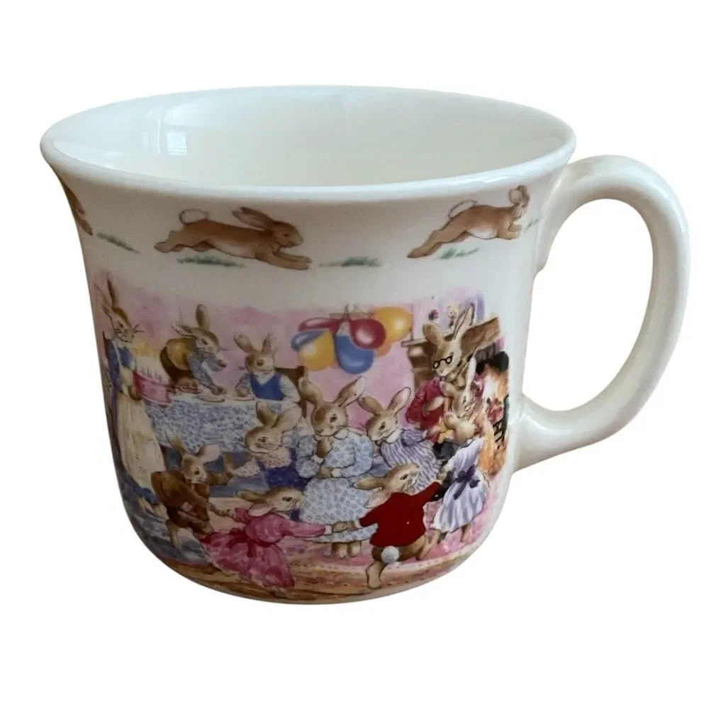 Royal Doulton Fine Bone China Happy Birthday From Bunnykins Mug/Cup EUC! Baby